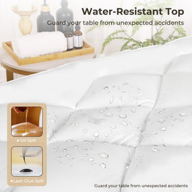 JINGFUD anti-slip bottom keeps topper stable on smooth surfaces.