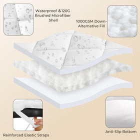 JINGFUD waterproof top surface protects against spills and oils.