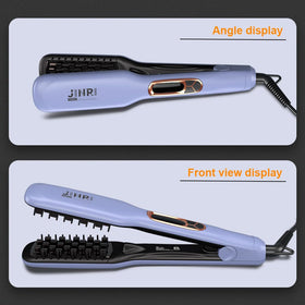 JINRI hair iron chemical-free-care promotes lightweight styling.