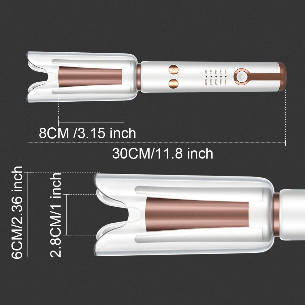 JINRI 1-inch barrel delivers consistent curls with ease.