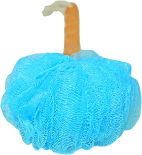 JINS-Hung loofah handle with textured rubber grip for secure wet use
