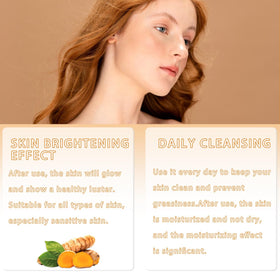 Jioijioi Turmeric skincare routine diagram guides simple daily steps.