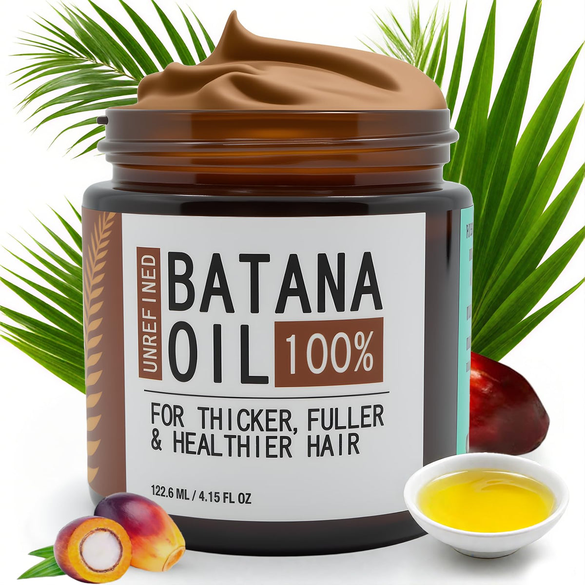 Jiokiyo Batana oil bottle for natural hair growth support.