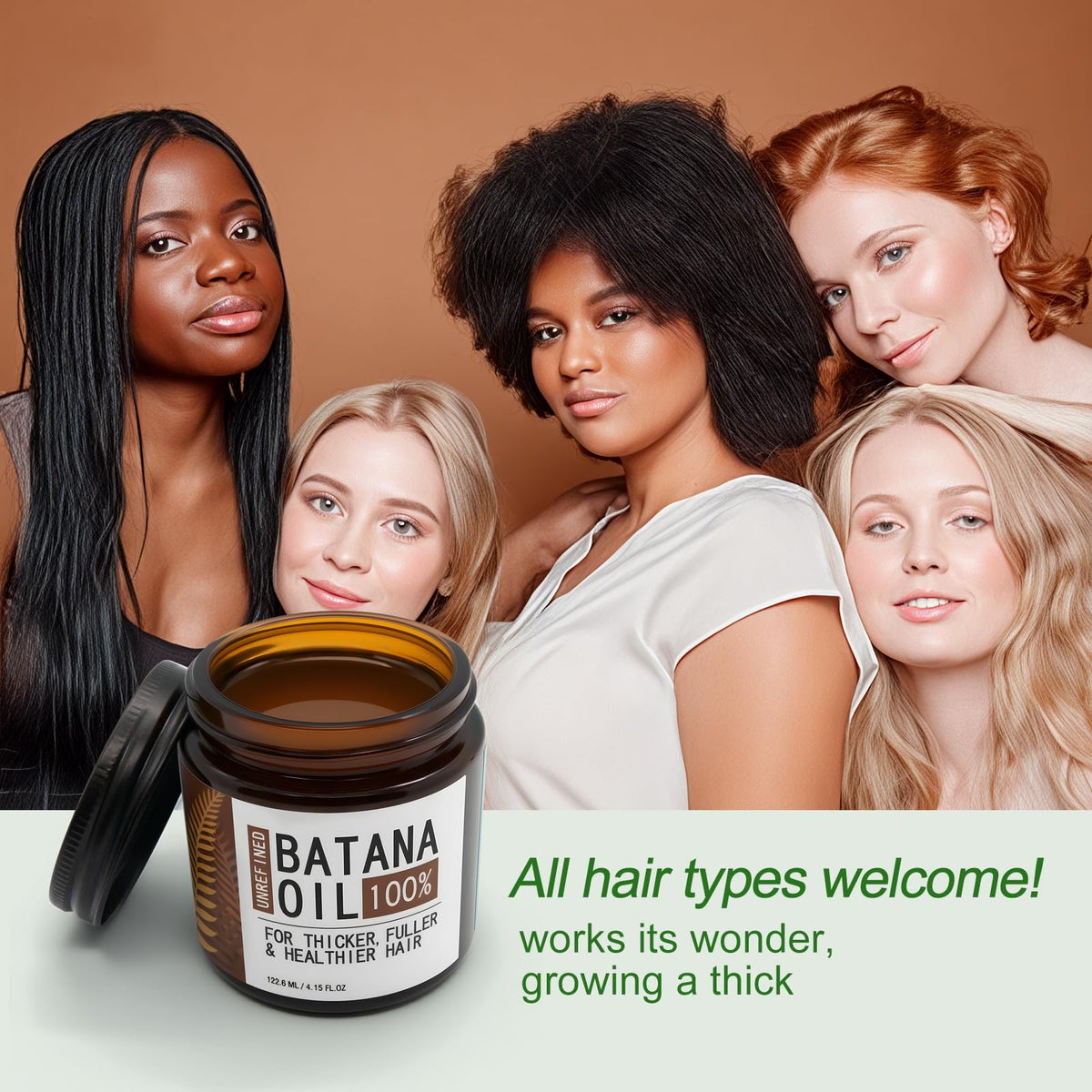 Jiokiyo Batana oil drops on fingertip for easy application.