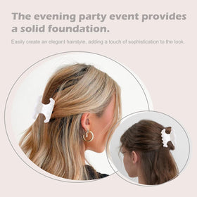 JITUIHOM half-up hairstyle with butterfly clip