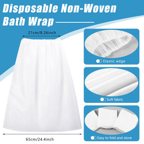 Jiuguva knee-length nonwoven robe showcased for comfy wrap.