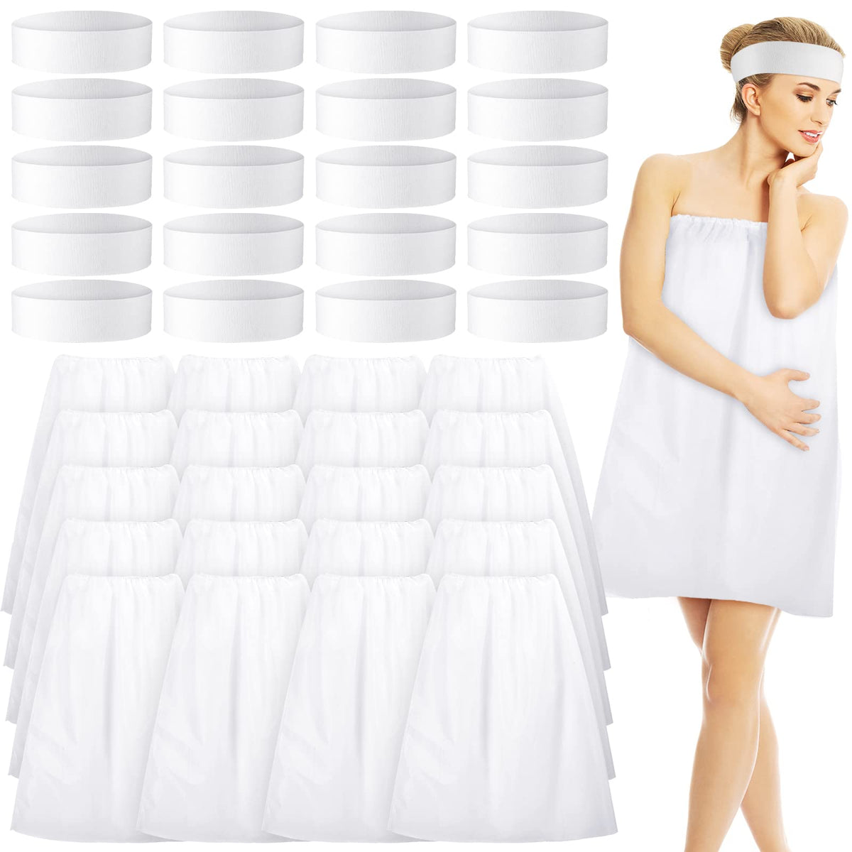 Jiuguva spa wrap disposable 74cm laid flat for full body coverage during routines.