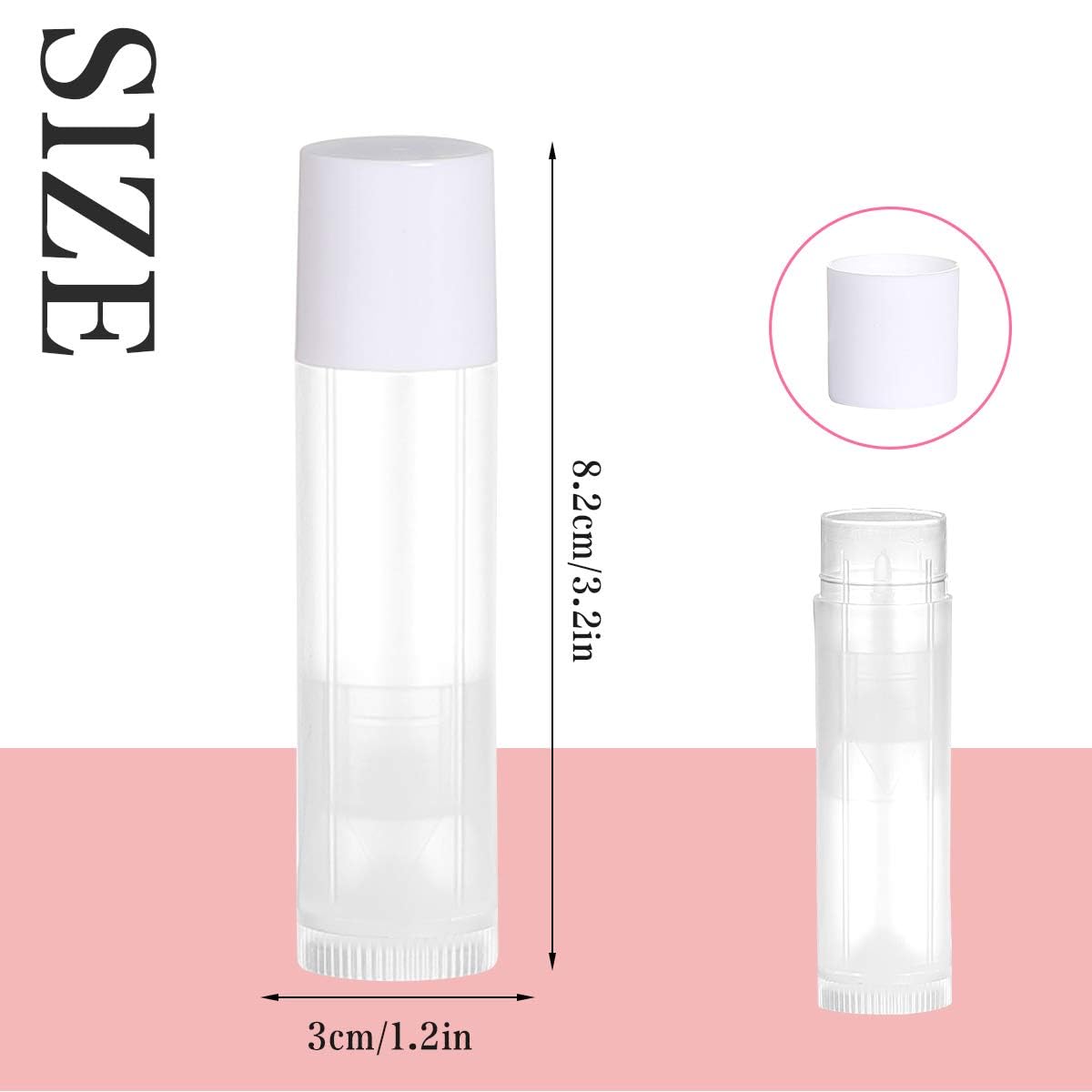 JIUZHU close-up of 3/16 oz tubes with cap for secure storage