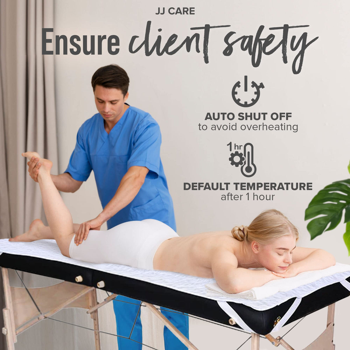 JJ CARE easy-clean fleece pad for simple maintenance