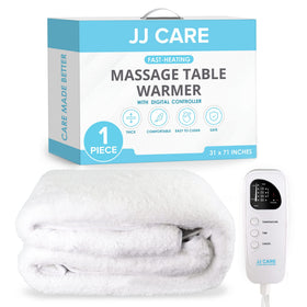JJ CARE massage table warmer with five heat settings for customizable warmth