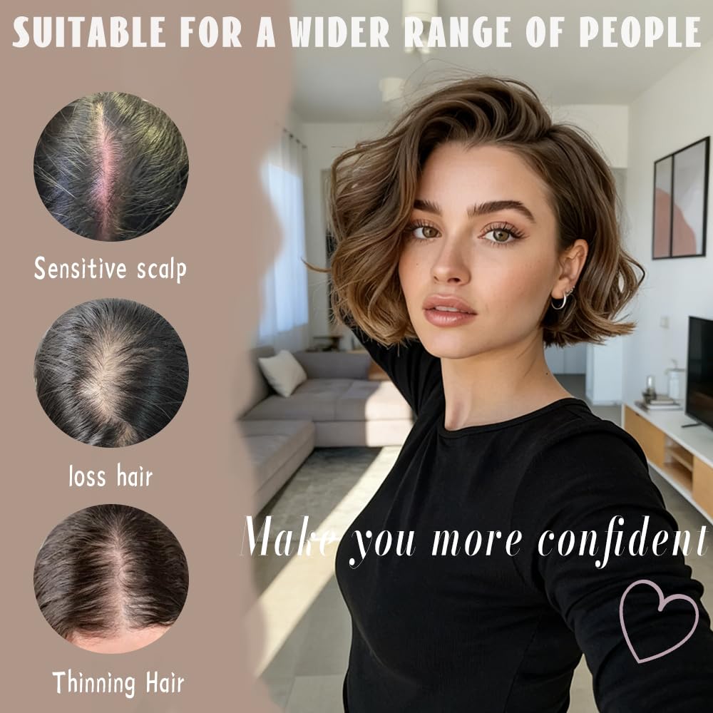 JKIBOO wig cap protects scalp and wig without glue or tape for daily use