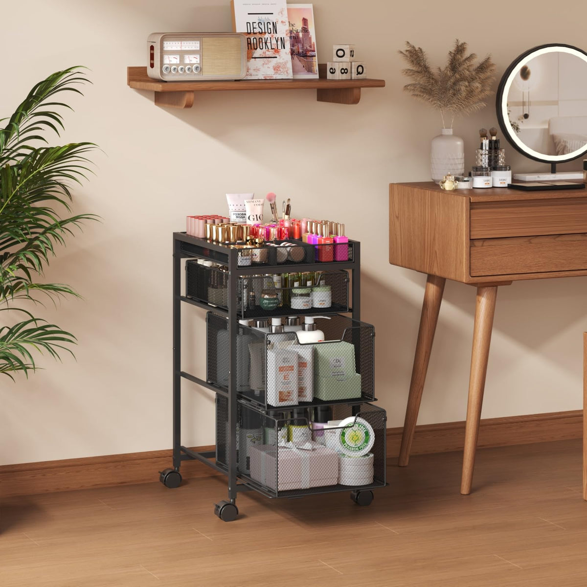 JKsmart versatile storage for nail polish, perfume, and tools.