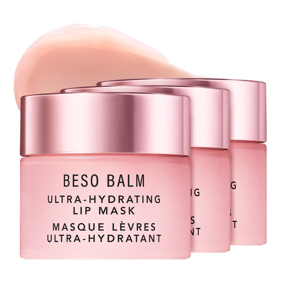 JLO Beauty Beso Balm Lip Mask packaging shown for at-home pampering and gifting.