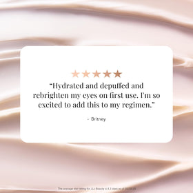 No-slip hydrogel patches contour under-eye for a comfortable, hands-free fit.