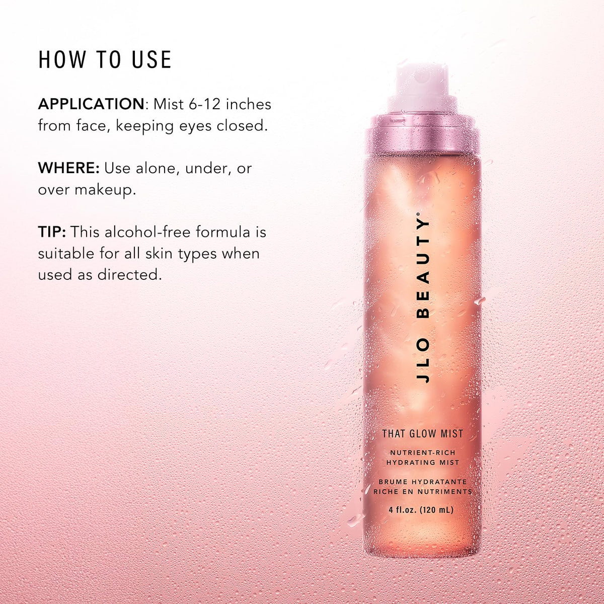 Ingredients banner highlights niacinamide, hyaluronic acid, ceramides for hydrated skin.