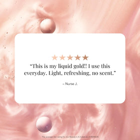 Using That Glow Mist under makeup for a dewy finish.