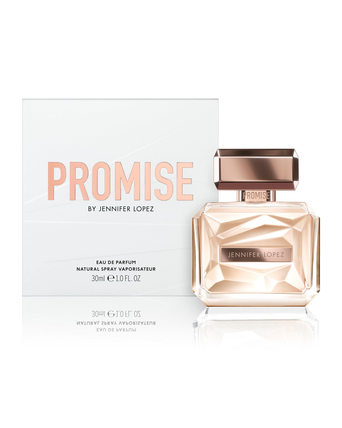 JLo Promise EDP bottle with closed cap, ideal for travel