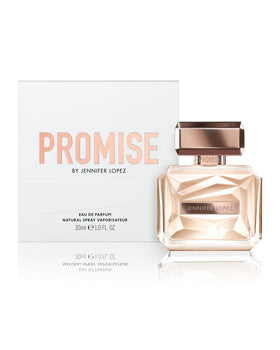JLo Promise EDP bottle with closed cap, ideal for travel