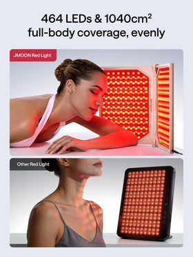 464 medical-grade LEDs deliver deep light penetration