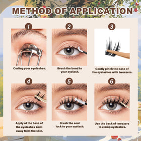 JMS&JMS Kit tray close-up showing organized lash options.