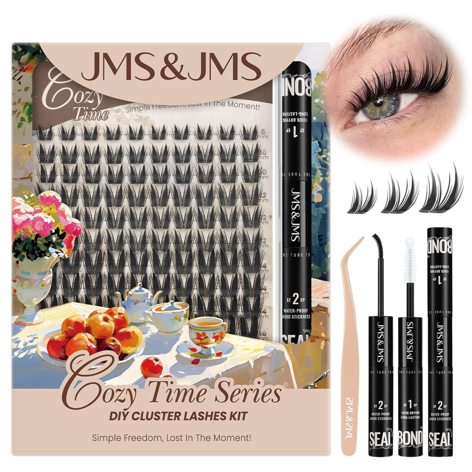 JMS&JMS Manga Lash Clusters Kit box, ideal packaging for cosplay looks.
