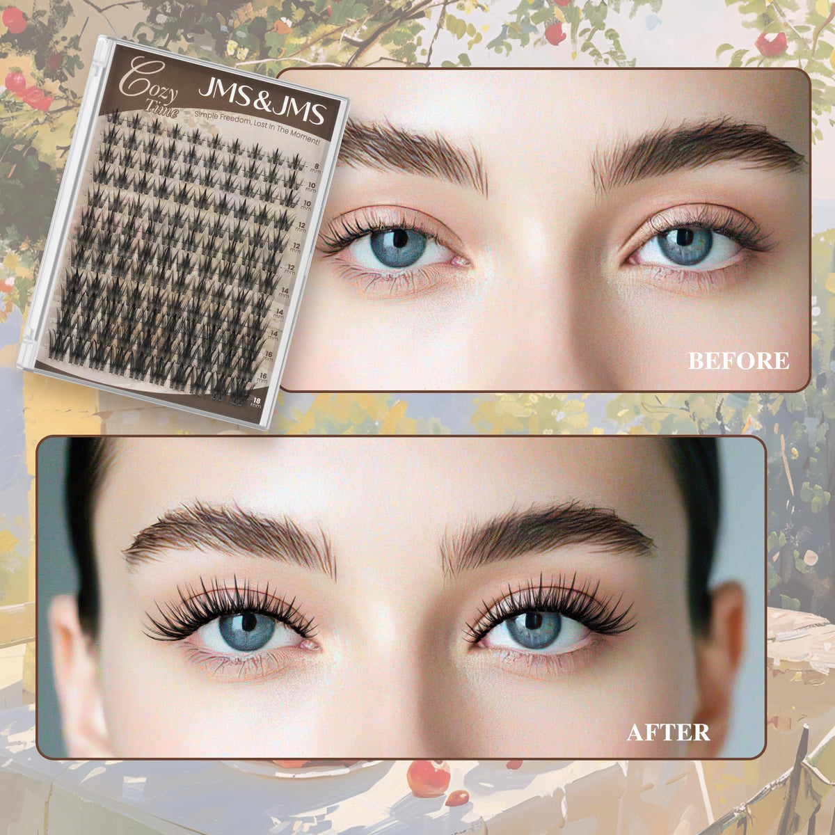 JMS&JMS Vivid Lash Tips 8-18 Mix for versatile styles