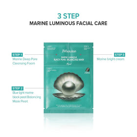 Person applying the mask for even fit and absorption.