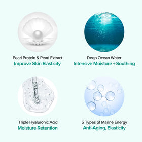 JMsolution Marine Luminous Pearl packaging display suggesting a radiant skincare routine