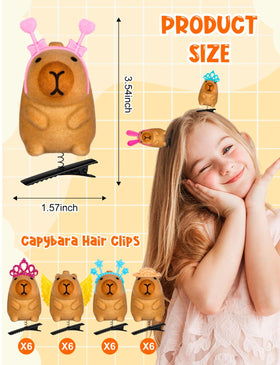 JMZYJZH capybara hair clips stay comfortable during long wear sessions.