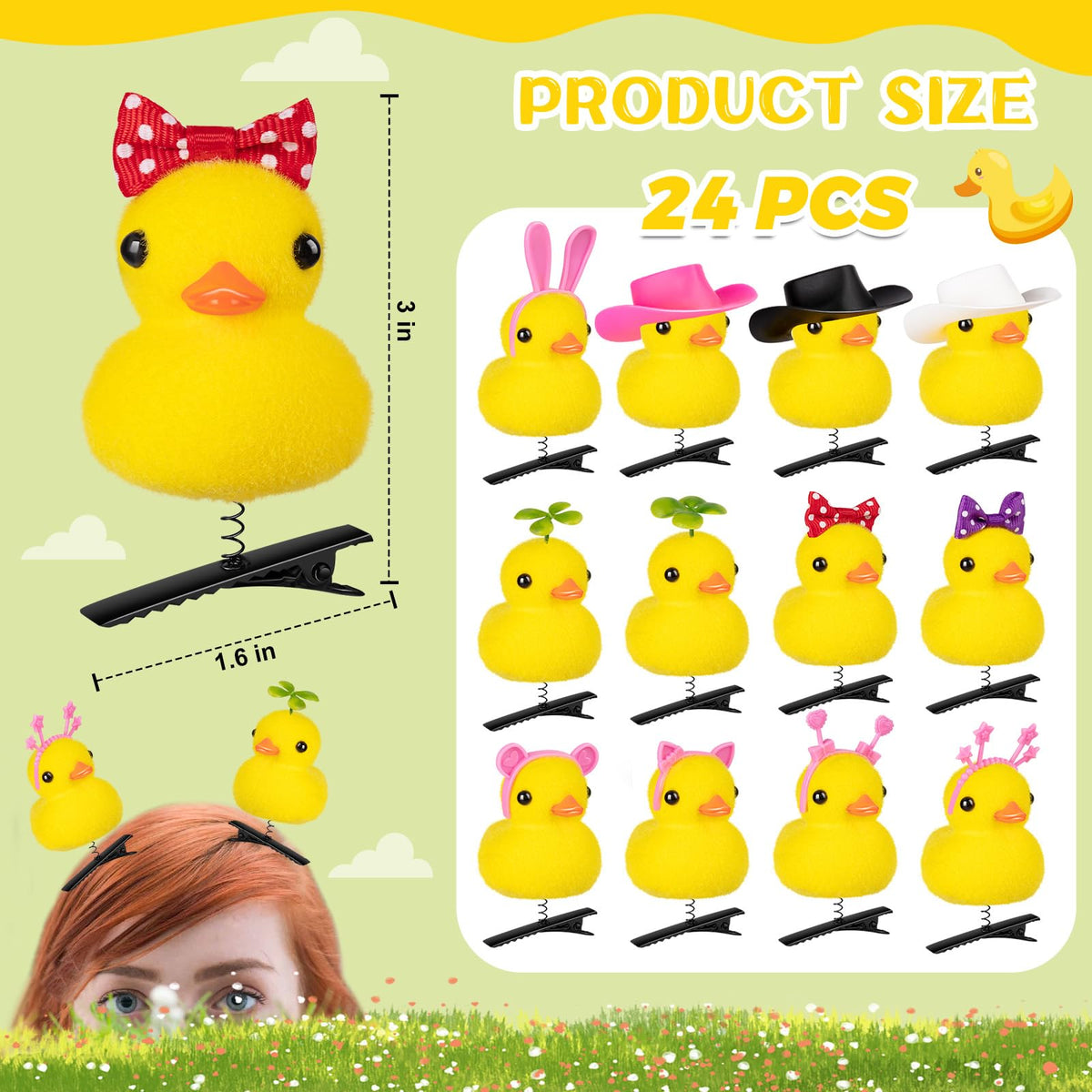 JMZYJZH festival ready duck clips add whimsy to school or home events