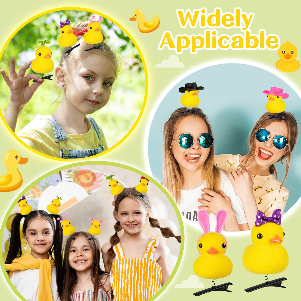 JMZYJZH duck clips variety styles pack ideal for creative hairstyles