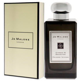 Notes close-up of Jo Malone Cypress and Grapevine Intense highlighting cypress and moss