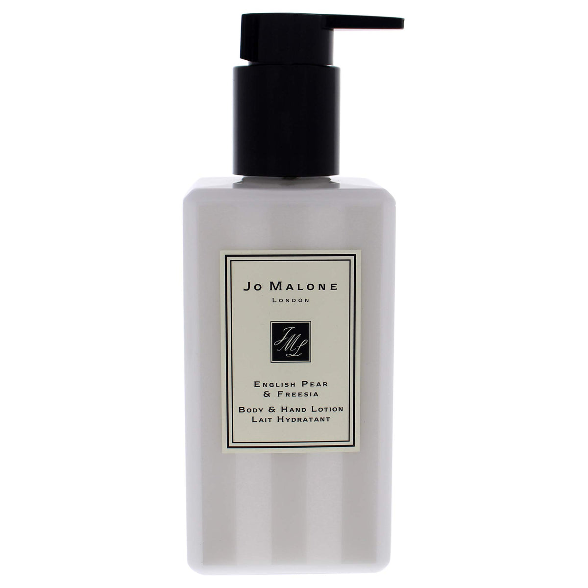 Jo Malone lotion pump for easy, mess-free application of fragrance-rich moisturizer.
