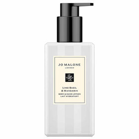 Jo Malone Lime Basil & Mandarin body lotion bottle front with premium packaging