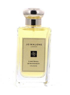 Jo Malone Lime Basil & Mandarin cap close-up showcases premium quality and elegant branding
