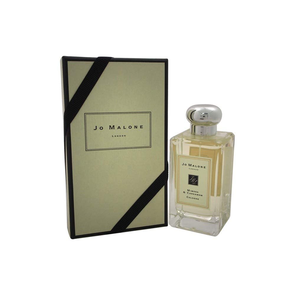 Jo Malone Mimosa & Cardamom packaging box, premium gifting presentation and luxury unboxing.