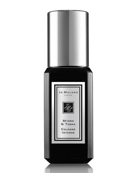 Jo Malone Myrrh & Tonka sample bottle offers a compact scent preview for testing
