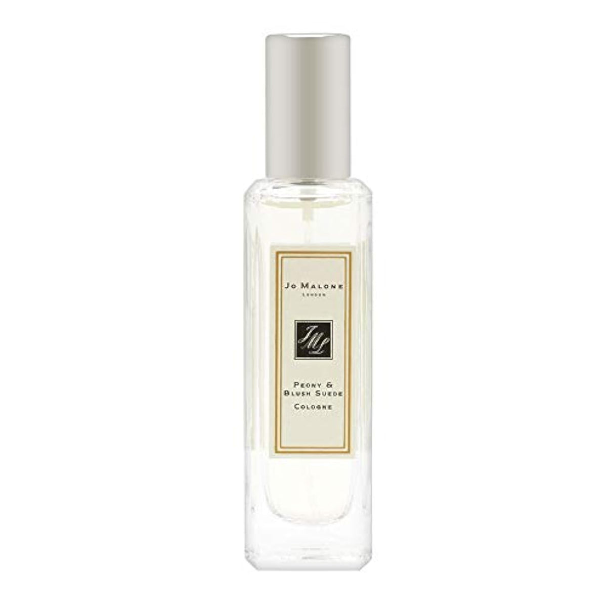 Jo Malone Peony & Blush Suede bottle front view, elegant floral fragrance for daily wear