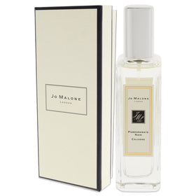 Jo Malone Pomegranate Noir label view, premium fragrance experience.