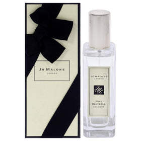Jo Malone Wild Bluebell bottle shown on a dresser, ideal for everyday fragrance.