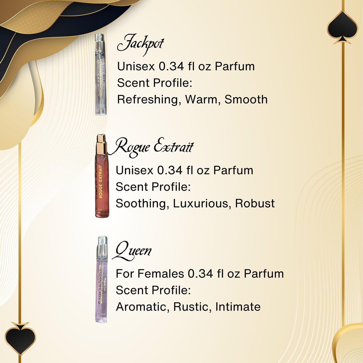 Jo Milano Game of Spades Bid mini EDP enables everyday sophistication on the go.
