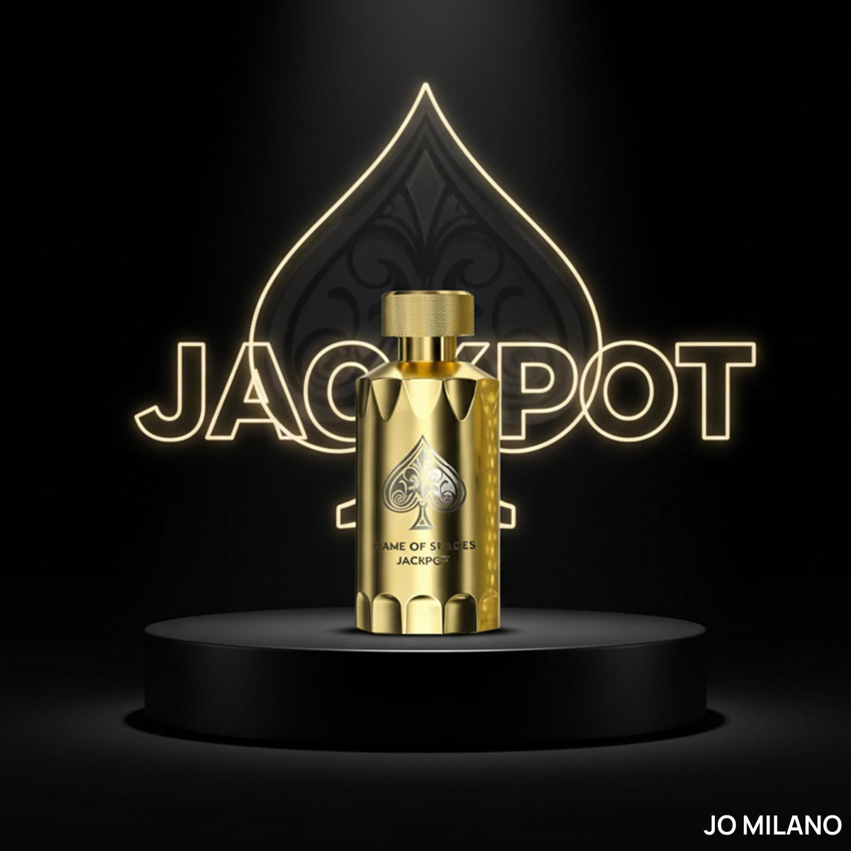 Jo Milano Game of Spades Jackpot amber-vanilla base close-up, warm lasting foundation.