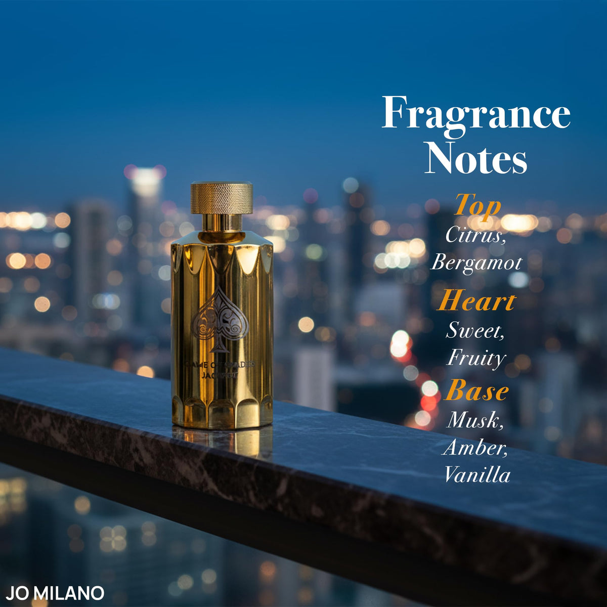 Jo Milano Game of Spades Jackpot bottle cap, elegant presentation for gifting.