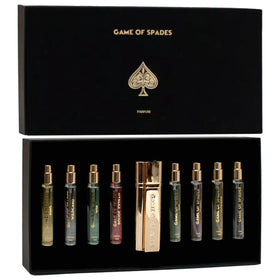 Jo Milano Game of Spades King mini EDP offers elegant versatility for daily wear and travel.