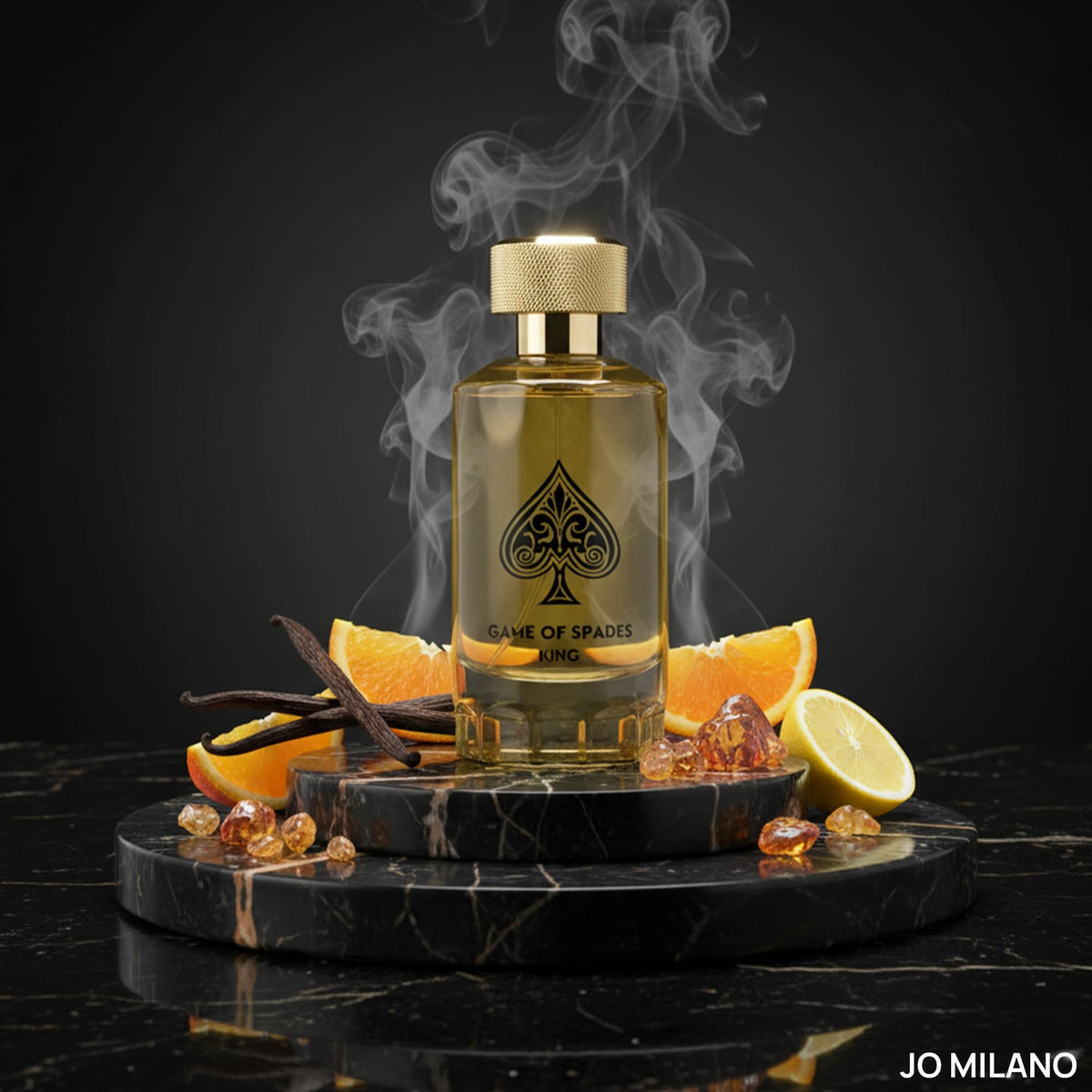 Jo Milano Game of Spades King packaging box emphasizes luxury presentation.