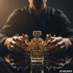 Jo Milano Game of Spades King spray action demonstrates easy fragrance release.