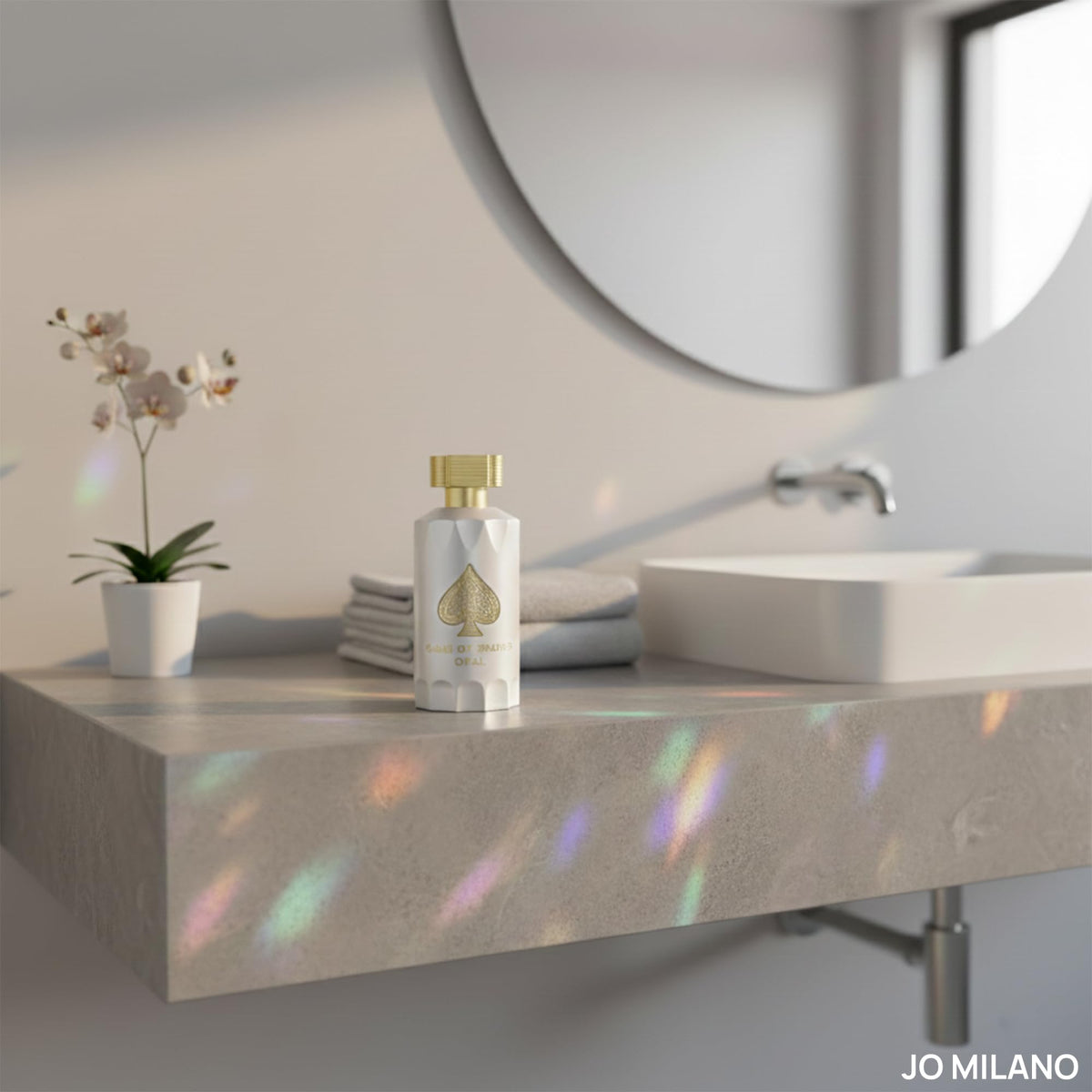 Jo Milano Game of Spades Opal ginger note emphasizes a spicy, energizing touch