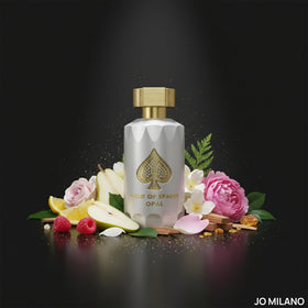 Jo Milano Game of Spades Opal heart notes feature rose jasmine and peony