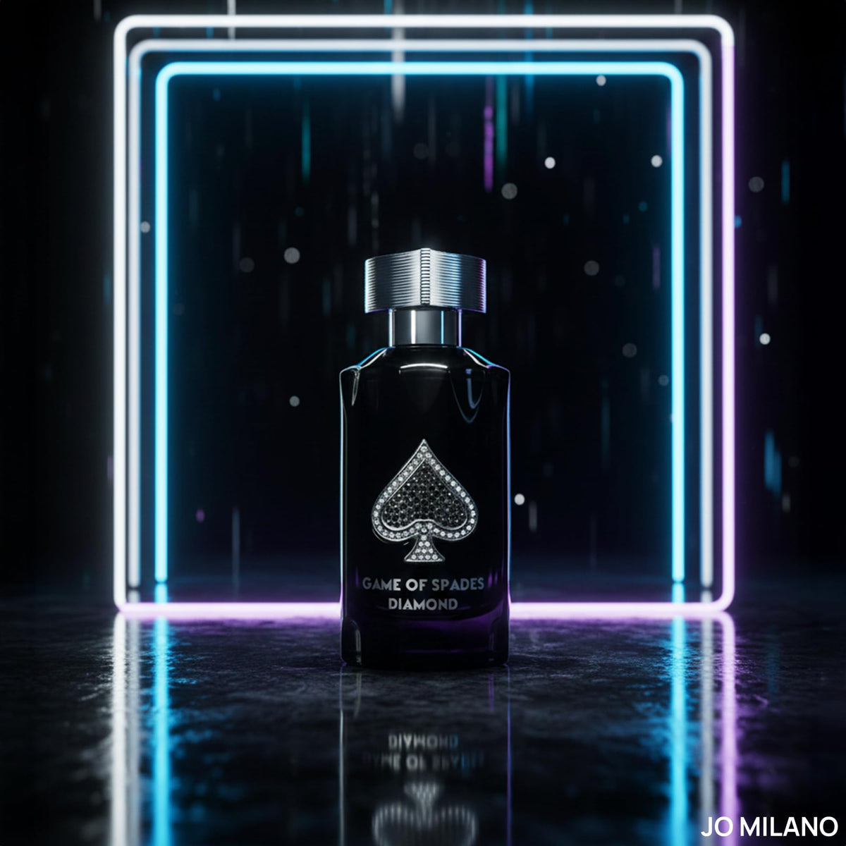 Jo Milano Game of Spades Diamond heart notes emphasize lavender and tonka warmth.