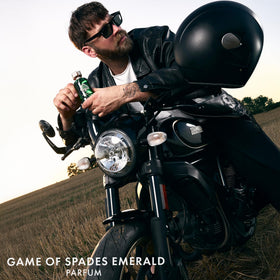 Jo Milano Game of Spades Emerald long-lasting parfum with citrus-spice character